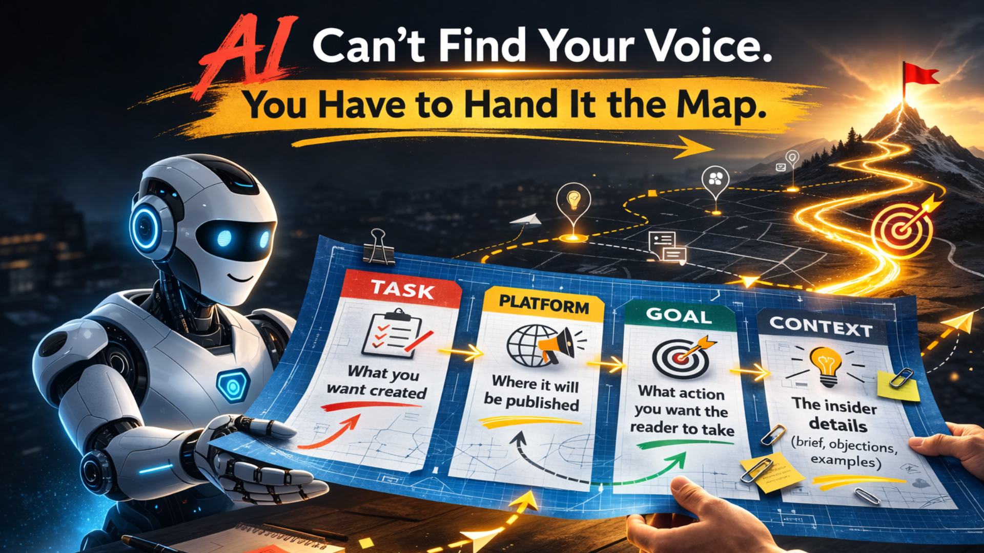 AI Can’t Find Your Voice- You Have to Hand It the Map